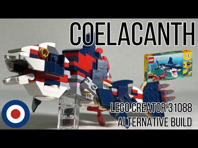 LEGO Creator 31088 Alternative build tutorial Coelacanth、レゴ