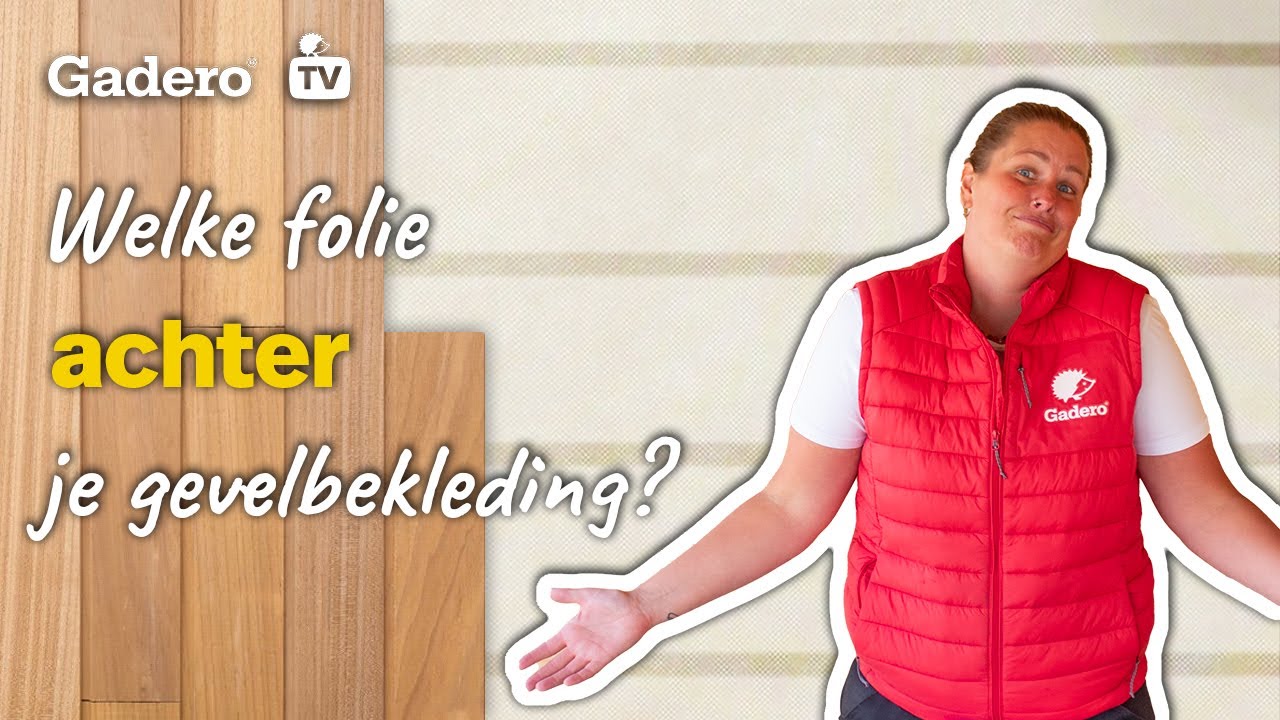 Welke folie achter gevelbekleding? 