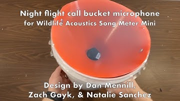 Song Meter Mini Bucket Microphone for Night Flight Call Recording