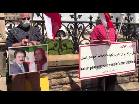 کانادا اتاوا تظاهرات ایرانیان آزاده علیه سیرک انتخاباتی خامنه ای