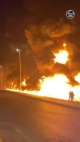 Massive fire breaks out in Ajman Industrial Area