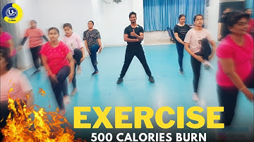 Full Body Workout | 500 Calories Burn | Fitness Video Exercise | Zumba Fitness With Unique Beats