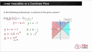 Linear Inequalities on a Coordinate Plane (A-REI.12)