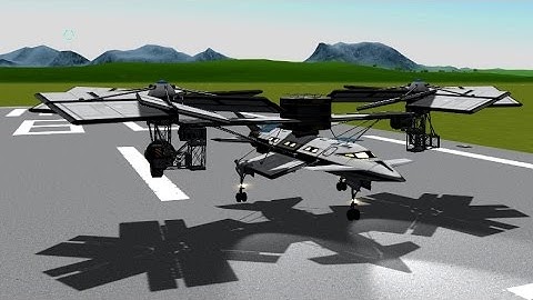 KSP - Infernal Robotics - Electric Tiltrotor Helicopter Concept Test