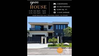 📍 4528 Matilija Ave, Sherman Oaks, CA 91423 — New Construction - open house this sat and sun 2-4