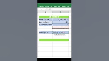 How to Calculate Monthly EMI in Excel Using PMT Function (Quick Tutorial) #microsoftexcel #exceltips