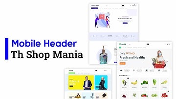 Mobile Header Settings Shop Mania Theme