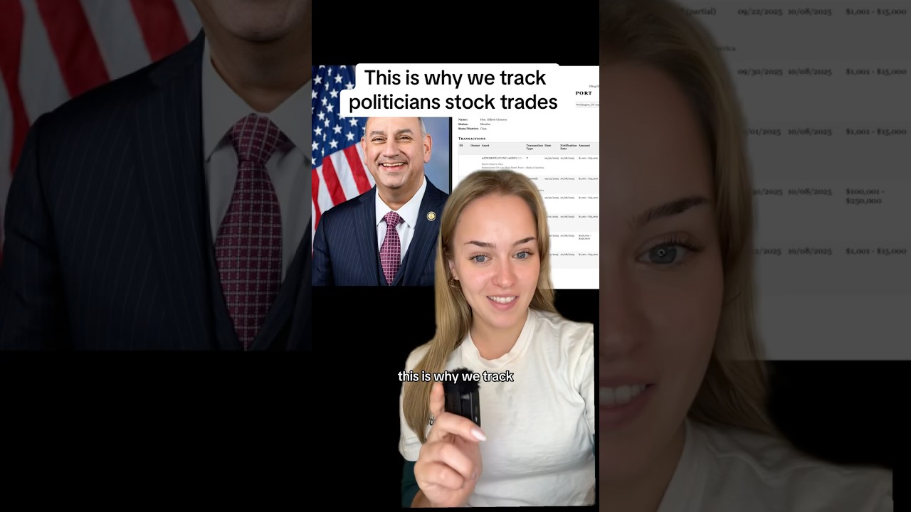 This is why we track politicians stock trades