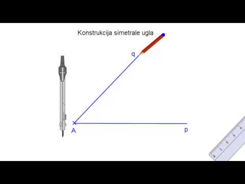 Video: Kako Nacrtati Simetralu Ugla
