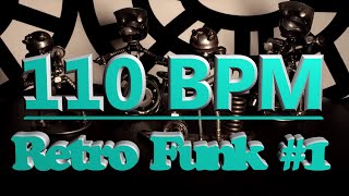 110 BPM - Retro Funk Rock #1 - 4/4 Drum Beat - Drum Track