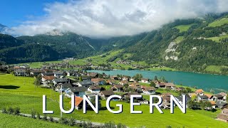 Lungern, Switzerland - A magnificent village next to the emerald green Lungernsee