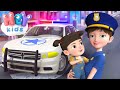 A Polícia está aqui 🚔 Carro de polícia 🚓 Desenho infantil musical - HeyKids