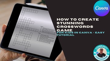 How to Create Stunning Crosswords Game for Kids in Canva Easy Tutorial