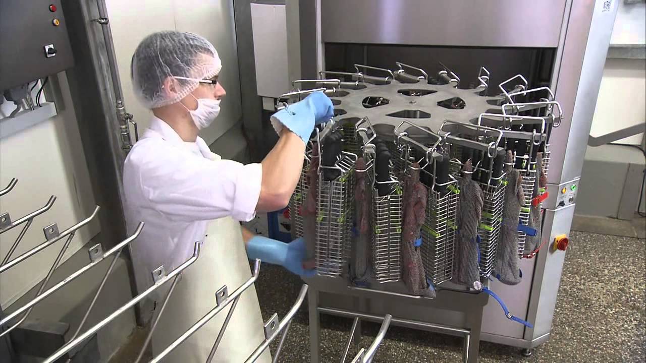 ATTEC Danmark A/S Cleaning machine for knife holders type 22510 YouTube