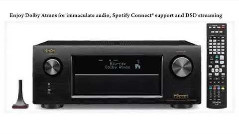 Denon AVR-X4100W 7.2 Network A/V Receiver with Wi-Fi  Bluetooth and Dolby Atmos
