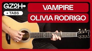 Vampire Guitar Tutorial Olivia Rodrigo Guitar Lesson |Chords + TAB|