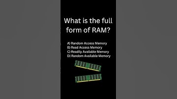 Basic Computer MCQs for Beginners | What is the Full Form of RAM? | Computer Quiz Shorts