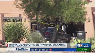 Woman dead, man shot by officers north of Las Cruces