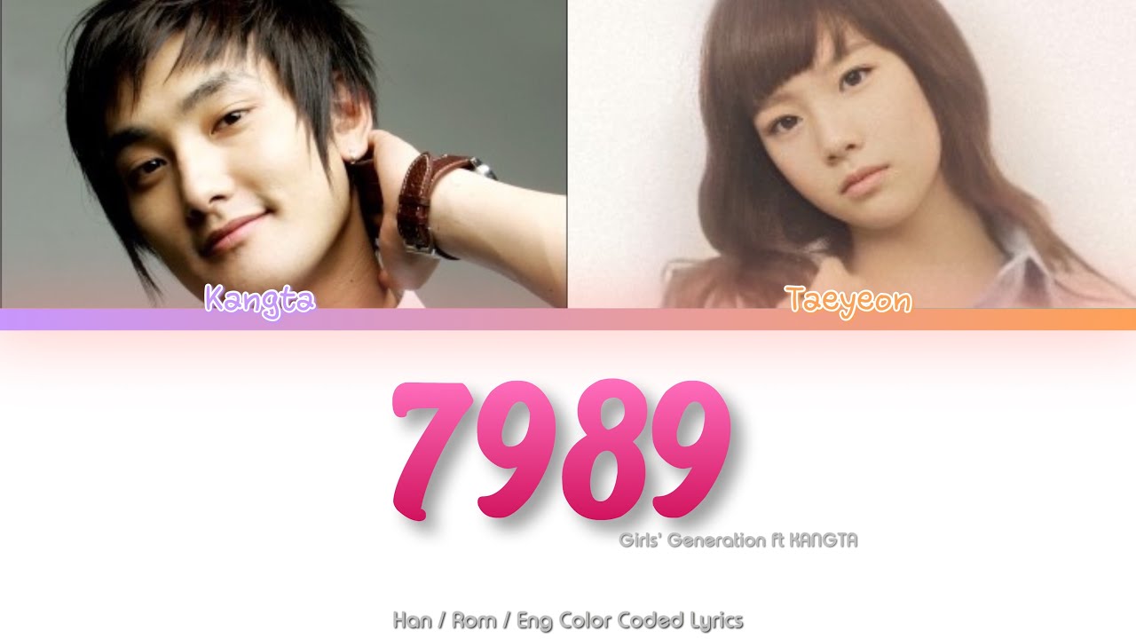 Girls Generation  TAEYEON  7989 ft Kangta Color Coded Lyrics HanRomEng