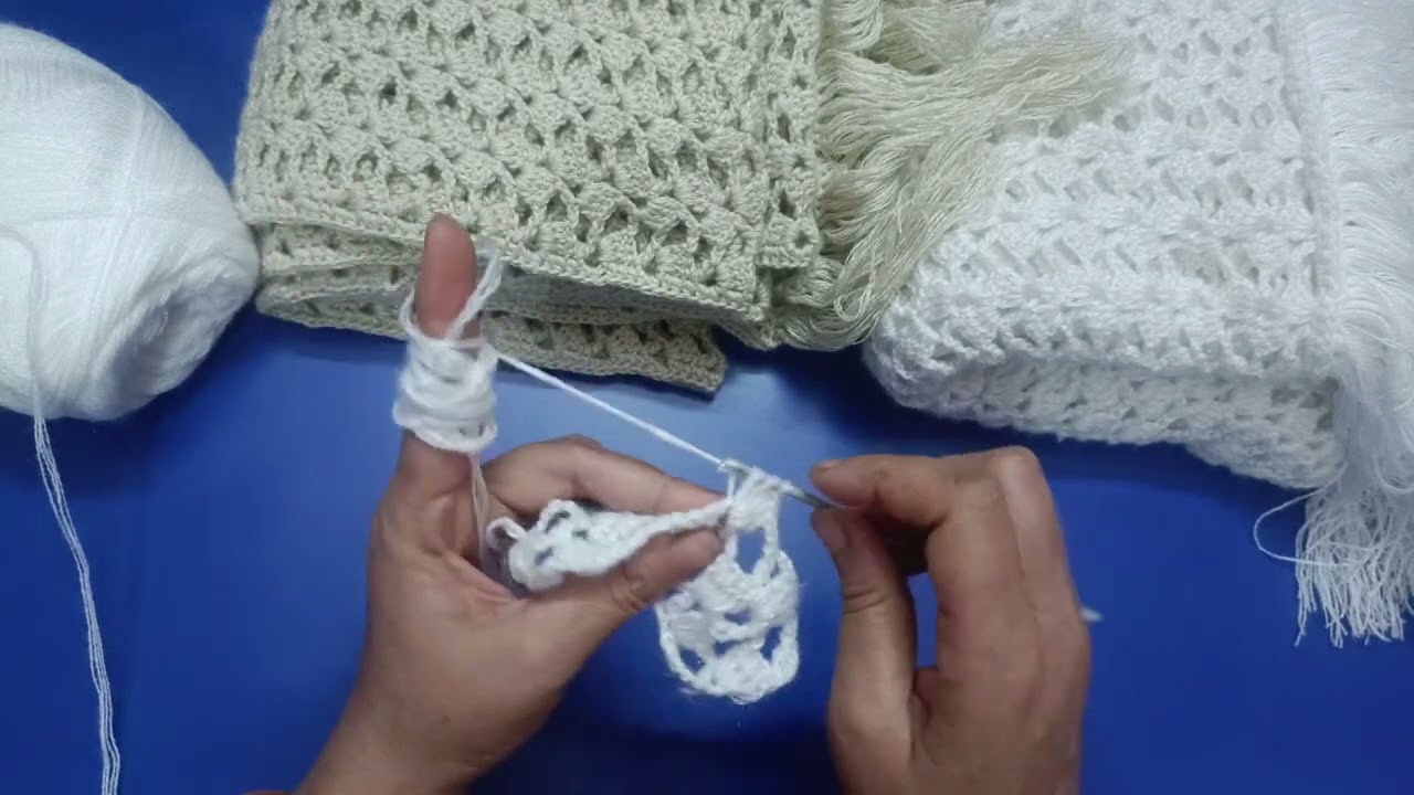 Beautiful crochet shawl design full video ♥️