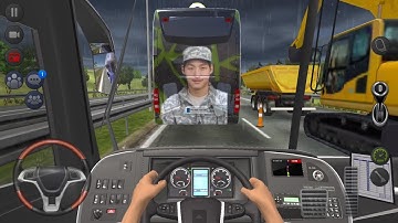 ARMY BUS MOUNTAIN DRIVE 🚍 Bus Simulator : Ultimate Multiplayer! Bus Wheels Games Android