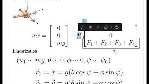 Lecture 3.3 | 3D Quadrotor Control (cont.) || Robotics
