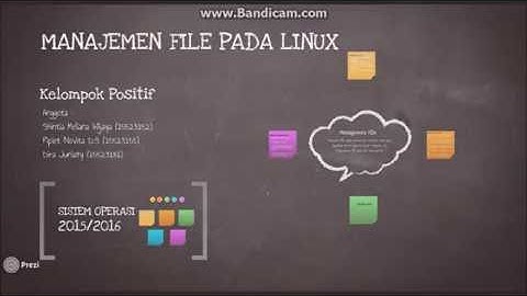 Manajemen File Pada Linux (Sistem Operasi)