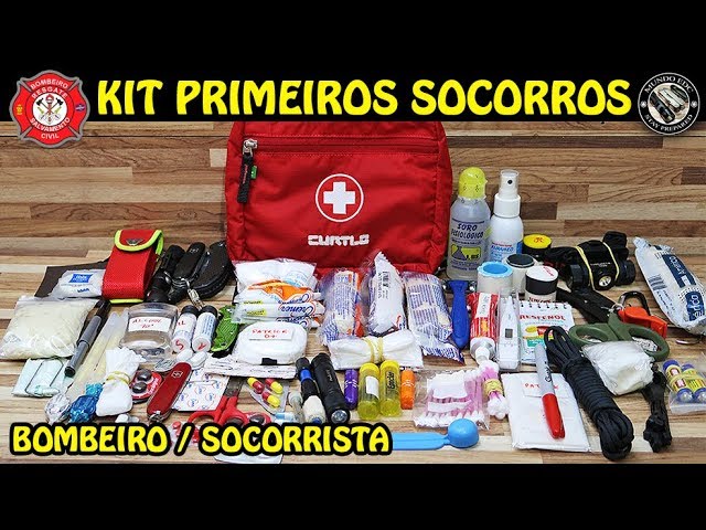 KIT PRIMEIROS SOCORROS P CURTLO VERMELHO