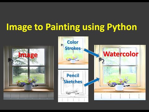 Photo to Watercolor Painting effect using Opencv in Python
