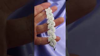 I really enjoy crocheting with beads lately #crochet #bracelet #crochetjewelry