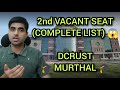 DCRUST MURTHAL 🎓😱 2nd COMPLETE VACANT SEATS STATUS 😱