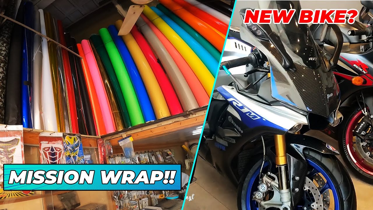 Mission Wrap is ON !! New Grips for YBR Dual Exhaust? YouTube