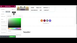 How to develop header using Elementor in WordPress.