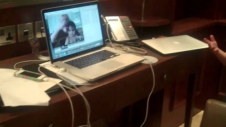 Majeski's  Skyping to USA
