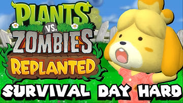 Plants vs. Zombies | Survival Day (moeilijk) met Isabelle - Shiruetto The Gamer