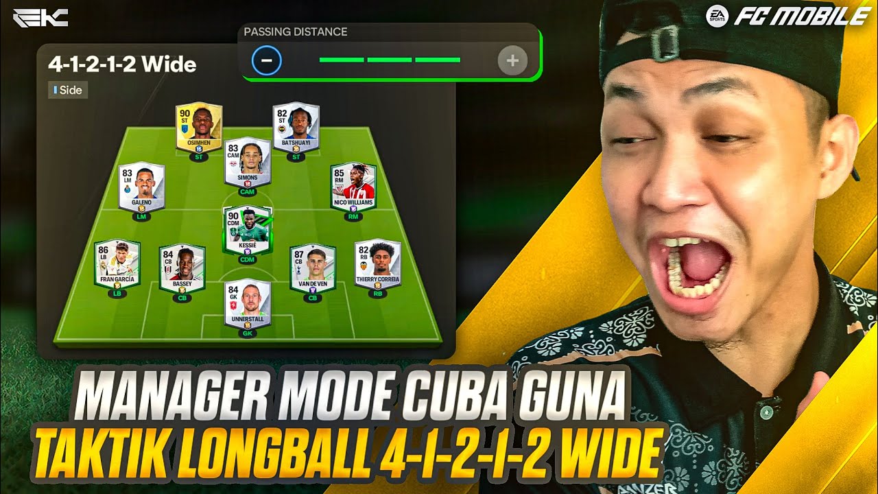 MODE MANAGER LONGBALL PAKAI FORMASI 41212 WIDE OK ATAU TIDAK ? | FC ...