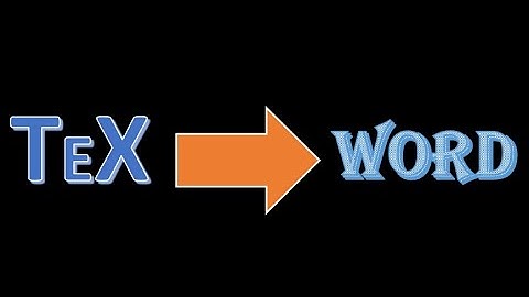 Convert latex written equation to Microsoft Office word free