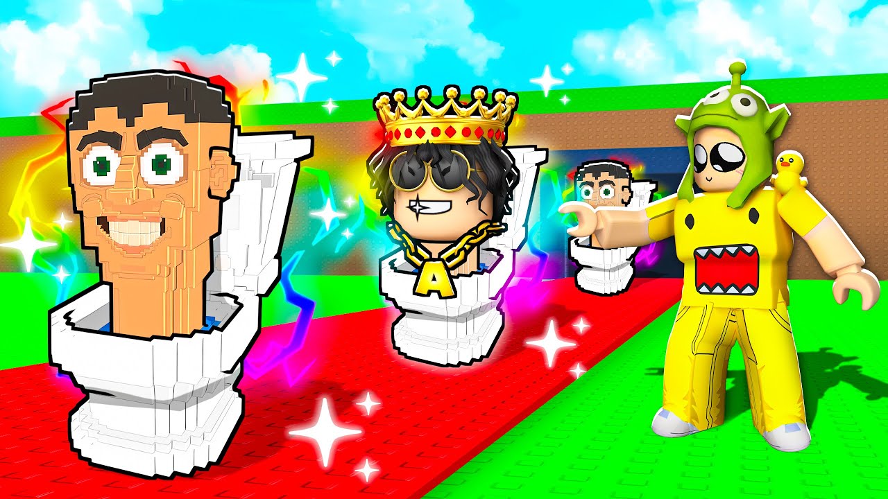 مقلب سكيبيدي تويلت في اخوي الصغير! Steal A brainrot