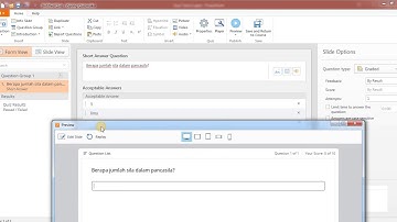 Tipe soal Jawaban Singkat dalam Ispring Suite