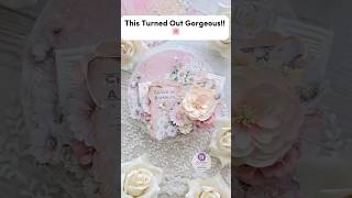 Layered Floral Mixed Media Made Easy 🌸 | Fussy Cutting + Mould Details #papercraft #flowers  #card