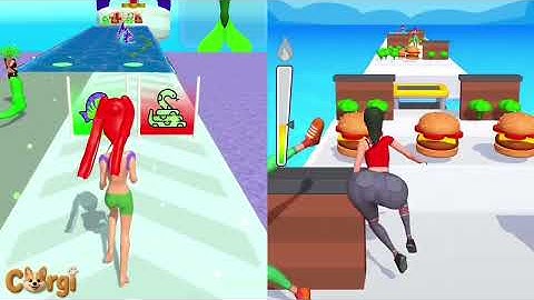 Build A Queen 🆚 Twerk Race 3D - All Levels Satisfying Walkthrough Gameplay