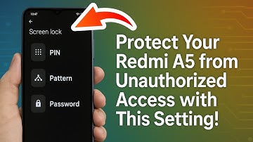 Set Up Screen Lock PIN, Pattern, & Password on Xiaomi Redmi A5