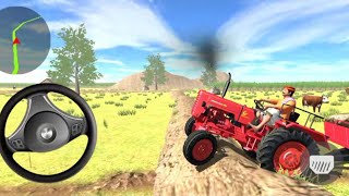 Indian tractor game Mahindra tractor pulling fully loaded screenshot 4