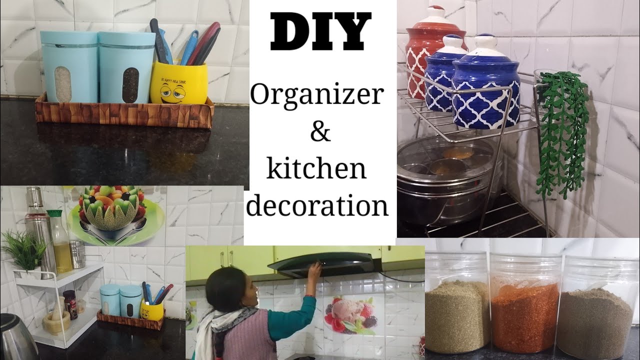 DIY kitchan organiser. Kitchan decoration ideas and kitchen cleaning .
