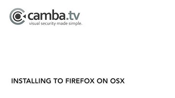 Installing the Hikvision plugin for Firefox on MacOSX