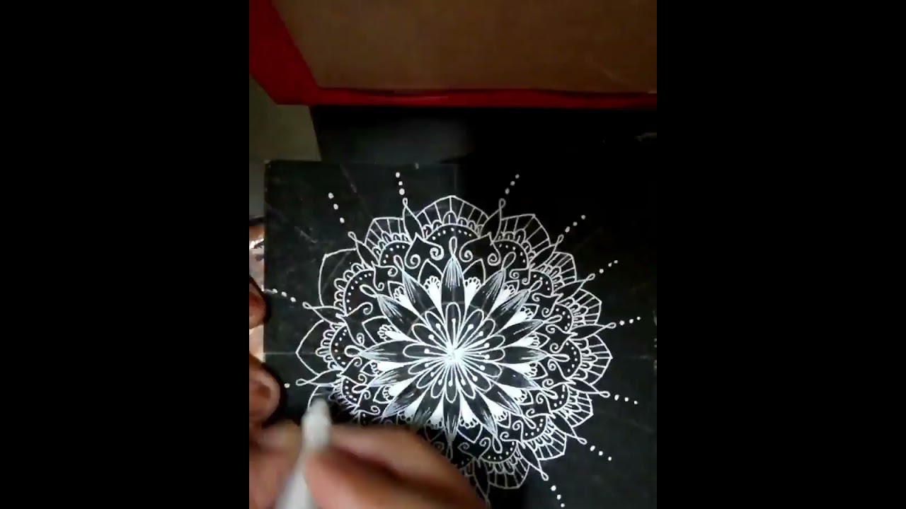 A Small white mandala