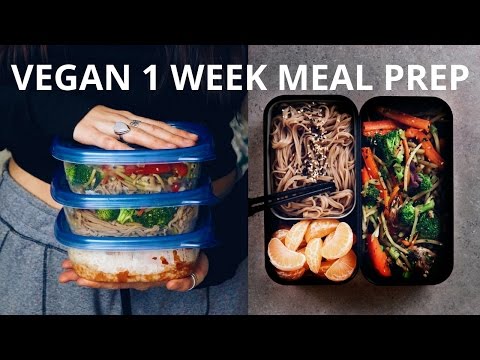 VEGAN MEAL PREP FOR THE WEEK (IN 1 HOUR)