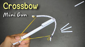 Easy paper Crossbow MINI GUN Making step-by-step | how to make a paper gun | paper craft