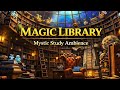 Magic Library Ambience ✨ Mystic Study Sounds for Relaxing, Reading &amp; Fantasy Focus (1 Hour)