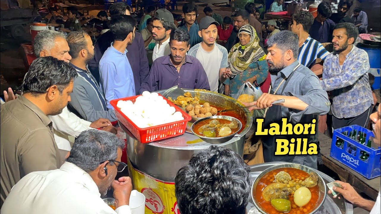 PEOPLE'S LOVE TO EAT LAHORI CHANAY CHOLAY AT DINNER BILLA CHANAY
